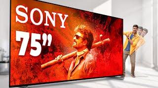 பிரம்மாண்டமான Big Cinema Theater in Home  - Sony Bravia 7 Mini LED TV (75" inch TV) 