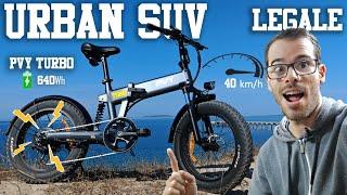 La bici elettrica più economica con doppia sospensione: PVY Turbo