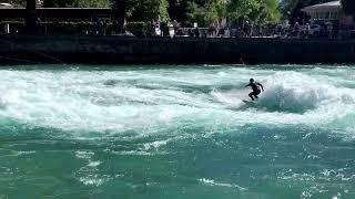 Scherzligschleuse Thun Riversurfing