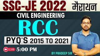 03|  SSC -JE  Marathon RCC | SSC JE Civil Engineering Marathon  | SSC JE 2022 | By Pradeep Sir