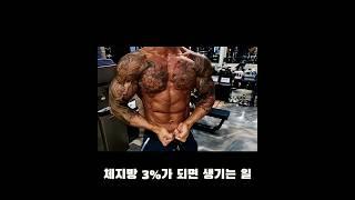 대충 체지방 3%가 되면 생기는 일이라는 뜻  #대충좌 #이유담 #시합준비 #다이어트 #체지방