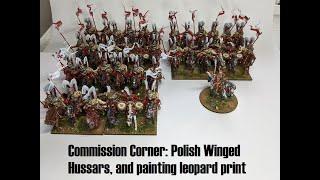 Commission Corner: Polish Winged Hussars and how to paint leopard print