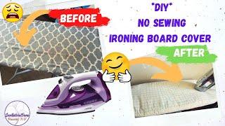 [ 412 ]EASY DIY|NO SEWING|How To Update Your Ironing Board Cover