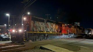 LHF CN 5246 Zebra Stripe Leads Road Train Thru RO!