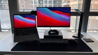 2022 WFH Desk Setup | Budget Standing Desk | Mac & Windows