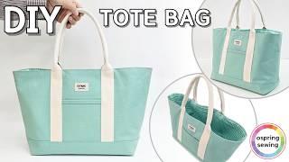 [DIY] Cute Tote Bag tutorial | easy to sew (sewing for beginners) 