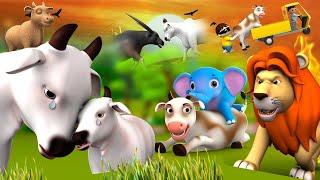 शेर और जादुई गाय की कहानियाँ Lion & Magical Cow Stories Collection Hindi Kahaniya Moral JOJO TV Kids