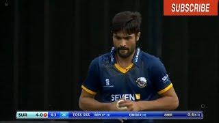 Muhammad Amir's first wicket in first match of Natwest t20 blast and wonderful catch and fielding