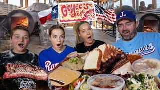 New Zealand Family try #1 Texas BBQ in the world! (IS GOLDEE'S REALLY BETTER THAN TERRY BLACK'S?!)