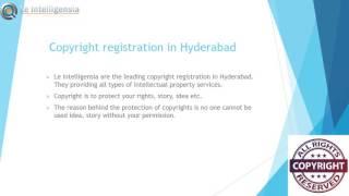 Copyright registration in Hyderabad | Le Intelligensia