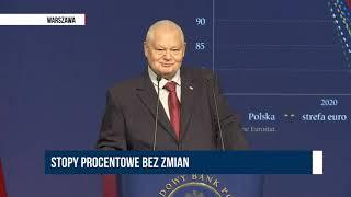 Glapiński: Niektórzy agresywni politycy próbowali sugerować, że inflacja w Polsce wynika z winy NBP.