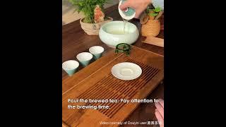 Traditional Chinese tea-processing techniques: Making tea  泡茶流程