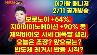 [MBN골드, 이가람 매니저] 보로노이 +64%. 지아이이노베이션 +90% 등 제약바이오 시세 대폭발 랠리. 오늘은 조정? 앞으로는? 반도체 레거시 반등 시작?