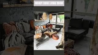 MOODY BOHO LIVING ROOM : Bohemian Interior Design Style