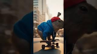 Skating Vlog  #capybara #shorts #viral #fyp #vlog