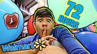 72 HOUR OVERNIGHT CHALLENGE IN WALMART (HIDE and SEEK) (PART 3)