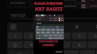 NXT RADITZ OR MAX GOD UID REVEL  % REAL UID  || #freefire #shorts