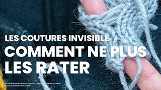 Couture invisible tricot : vidéo ultime (Couture invisible point mousse, couture invisible jersey)