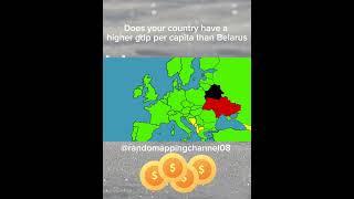 Does your country have a higher gdp per capita than Belarus #gdp #money