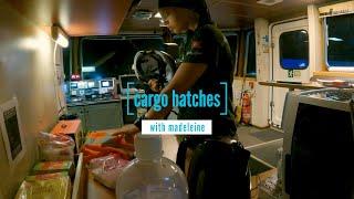 Opening Cargo Hatches On A [Tiny] Containership