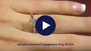 Solitaire Diamond Engagement Ring SR1014