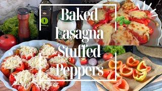 Baked Lasagna Stuffed Peppers 🫑