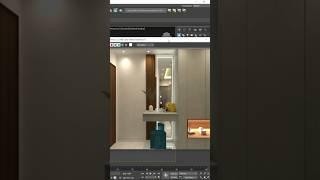 How to create mirror in 3ds max | mirror with led light in 3ds max | #shorts #youtubeshorts