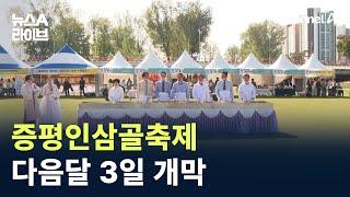 증평인삼골축제 다음달 3일 개막 / 채널A / 뉴스A 라이브