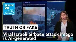 This viral image of Hezbollah attack on Israel's Ramat David airbase is AI-generated • FRANCE 24