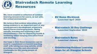 Blairvadach outdoor resources from schools teach meet with STEM Glasgow