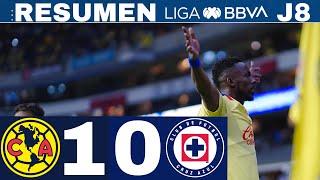 América 1-0 Cruz Azul, las águilas le pegan al líder / J8 CL24