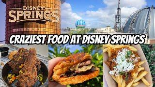 I FOUND THE CRAZIEST FOOD AT DISNEY SPRINGS- Sweet Tea Fried Chicken, Beef Wellington Burger & more!