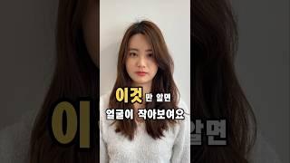 헤어스타일 하나로 얼굴 작아지는 법 / #허쉬컷 #헤어컨설팅