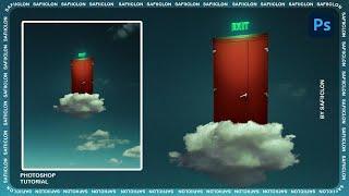 [ Photoshop Manipulation ] EXIT DOOR - Simple Editing Tutorial