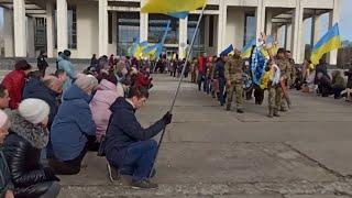 Первомайська громада провела в останню путь земляка, воїна    Сергія Бардакова