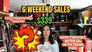 What Sold on eBay for $339?! 6 Weekend Sales & Post-Q4 Reselling Tips!