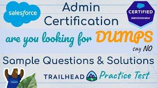 Salesforce Admin Certification - Trailhead Practice Test Solution - No Dumps - Strategy to Solve