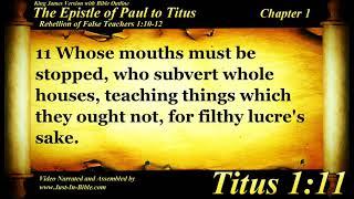 Titus Chapter 1 - Bible Book #56 - The Holy Bible KJV Read Along Audio/Video/Text