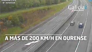Denunciados dos conductores por una carrera a más de 200 km/h en Ourense