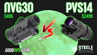 Budget Digital Night Vision vs Analog NV  NVG30 vs PVS14