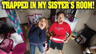 TRAPPED IN MY SISTER'S ROOM!!! Jillian's Secret Escape Room!