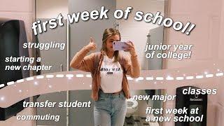 first week of school VLOG // college junior + transfer student