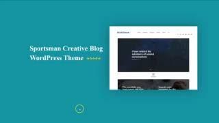 Sportsman Creative Blog WordPress Theme