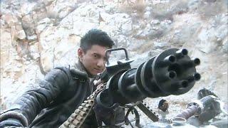 Anti-Japanese Movie! The youth upgrades machine guns remarkably, swiftly eliminating Japanese army.