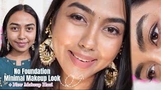 *REAL SKIN 4K* Indian Festive Minimal Makeup Look Under ₹999/- | NEW Affordable Makeup Haul