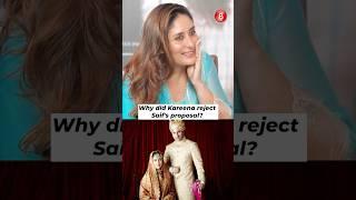 What! #kareenakapoorkhan rejected #saifalikhan's marriage proposal twice #bollywoodbubble #shorts