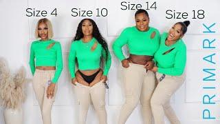 SIZE 4 vs 10 vs 14 vs 18 ft. 24 TRY ON SAME PRIMARK OUTFITS