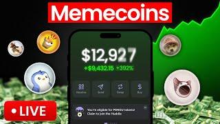 KANYE DROPPING MEME COIN! BIG SOLANA PROFIT LIVE TRADING MEME COINS! 100X MEME COINS TO BUY!