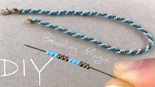 Double Spiral Beaded Rope Tutorial: How to Make a Beaded Chain