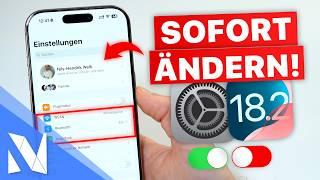 iPhone Einstellungen, die du JETZT ändern solltest! (iOS 18.2) | Nils-Hendrik Welk